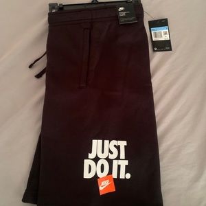 Black Nike Just do it shorts